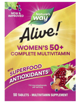 Вітаміни для жінок 50+, Alive! Women's 50+ Complete Multivitamin, 50 таблеток