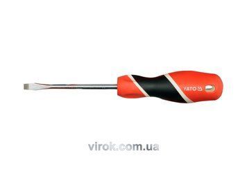 Отвертка плоская YATO: шлиц SL6 х 100 мм