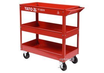 Візок майстерний YATO 3-рівневий на 4 колесах для макс. навантаж.- 130 кг YT-55210 фото