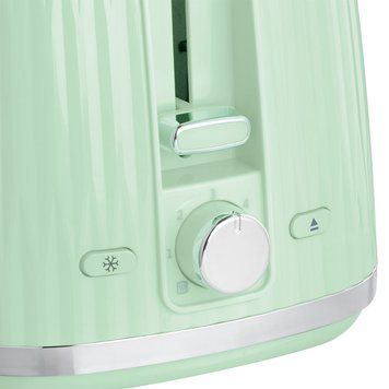 Тостер Russell Hobbs Eden 800Вт, пластик, подогрев, размораживание, фисташковый 27374-56 фото