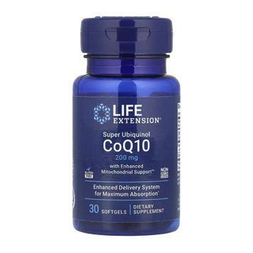 Super Ubiquinol CoQ10 with Enhanced Mitochondrial Support&trade; 200 mg Life Extension / Супер Убихинол Коэнзим Q10