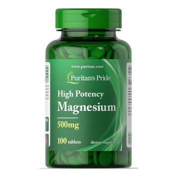 Magnesium 500 mg - 100 tablets Puritans Pride