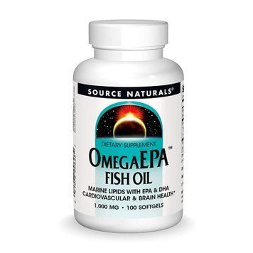 OmegaEPA&trade; Fish Oil 1000mg - 100 softgels Source Naturals