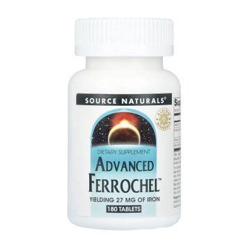 Advanced Ferrochel&trade; 27mg - 180 tabs Source Naturals