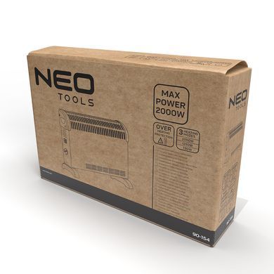 Конвекторний обігрівач NEO TOOLS 90-154, 2000 Вт, з термостатом та захистом від перегріву