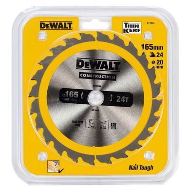 Диск пильный CONSTRUCTION DeWALT DT1934