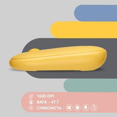 2E Мышь MF300 Silent WL BT Sunny yellow 2E-MF300WYW фото