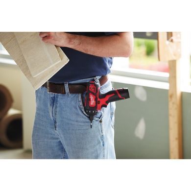 Шуруповерт аккумуляторный 1/4'' HEX MILWAUKEE, M12 BD-0 (каркас, клипса для ремня, картонная упаковка) 4933441910 фото