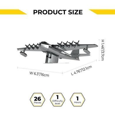 Колекційна модель-конструктор Metal Time Spruce Goose Airplane Літак (MT081) dt_94856 фото