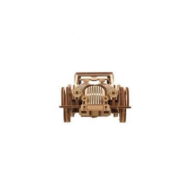 Дерев'яний механічний 3D конструктор Ugears Спорткар Спритна миша (70202) dt_93667 фото