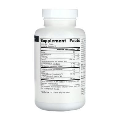 Proline & Lysine 550 mg - 120 tabs Source Naturals