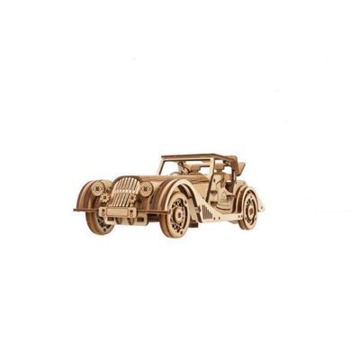 Дерев'яний механічний 3D конструктор Ugears Спорткар Спритна миша (70202) dt_93667 фото