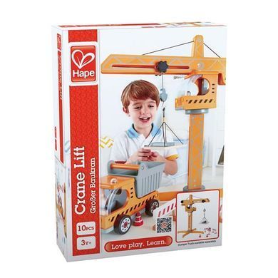 Деревянный подъёмный кран Hape с аксессуарами (E3011) dt_12243 фото