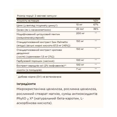 Поддержка простаты Solgar Prostate Support, 60 капсул