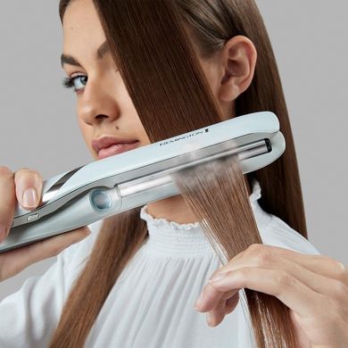 Remington Выпрямитель Hydraluxe Pro, 56Вт, темп.режимов-5, 150-230С, дисплей, керамика, белый S9001 фото