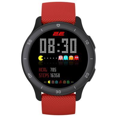 2E Смарт-годинник Motion GT2 47мм, 1.32", 360x360, BT 5.2, Чорно-червоний (373826) 2E-CWW21BKRD фото