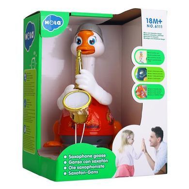 Музична іграшка Hola Toys Гусак-саксофоніст червоний (6111-red) dt_13600 фото