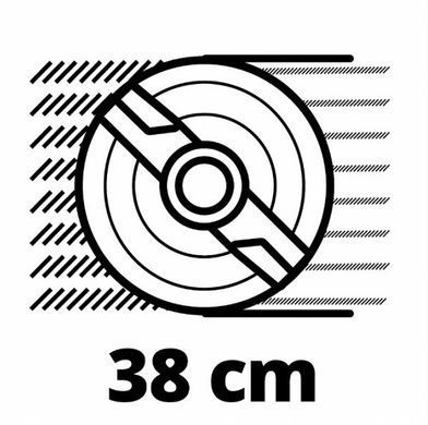 Газонокосарка акумуляторна Einhell Professional PXC RASARRO 36/38 36В(18+18) 2х4А&middot;год 38см 45л 25-75мм 15.5кг 3413180 фото