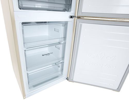 LG Холодильник с нижней морозильной камерой, 203x60х68, 419л GC-B509MEWM фото