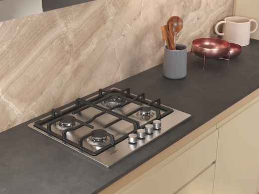 Whirlpool Варильна поверхня газова, 60см, чавун TKRL661IXEU (361535) TKRL661IXEU фото