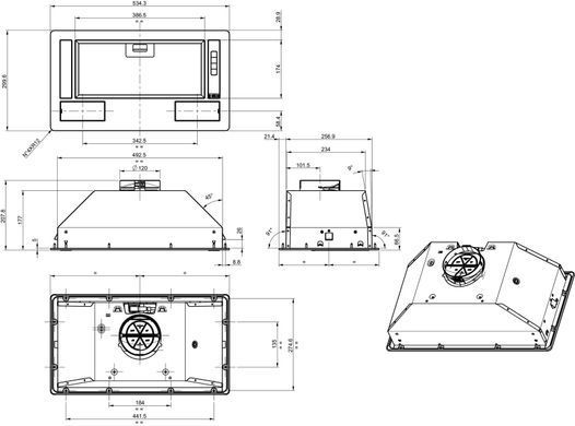 Gorenje Вытяжка встраиваемая BHI681EB BHI681EB фото