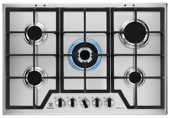 Electrolux Варильна поверхня газова, 75см, чавун, нерж (368003) KGS75362XX фото
