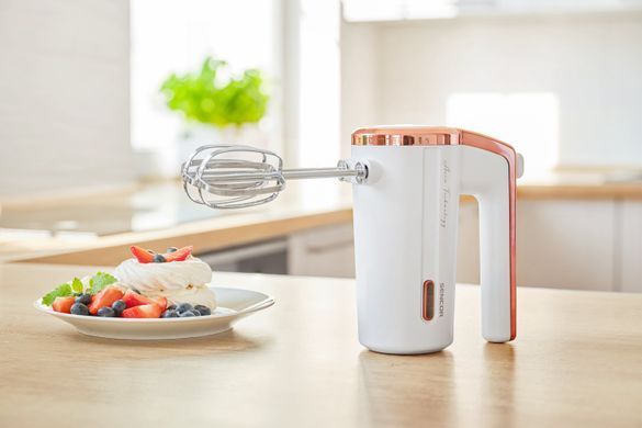 Міксер Sencor ручний Accu technology, 50Вт, насадки-2, безпровідний, USB-C, білий (370665) SHM9000WH фото