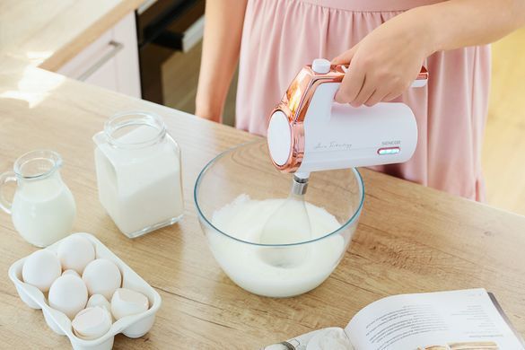 Міксер Sencor ручний Accu technology, 50Вт, насадки-2, безпровідний, USB-C, білий (370665) SHM9000WH фото