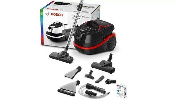Bosch Пилосос миючий, 2100Вт, 2.5л, вода -5л, НЕРА13, турбощітка, чорний (358420) BWD421POW фото