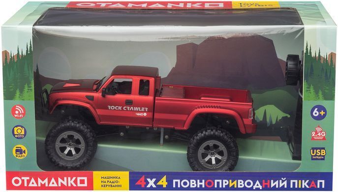 Машинка OTAMANKO 4x4 повнопривідний пікап з камерою червоний