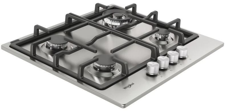 Whirlpool Варильна поверхня газова, 60см, чавун TKRL661IXEU (361535) TKRL661IXEU фото