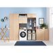 Indesit Пральна машина фронтальна, 6кг, 1200, A+++, 43см, дисплей, інвертор, люк чорний, білий (379130) OMTWSE61293WKUA