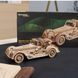 Дерев'яний механічний 3D конструктор Ugears Спорткар Спритна миша (70202) dt_93667