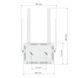 Інтернет-центр WIFI AC1200, 4хGigabit, USB 2.0 KEENETIC Skipper (KN-1912)