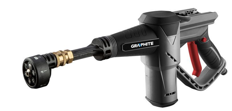 Аккумуляторная мойка высокого давления GRAPHITE 58G083 18V - 50 бар, 6 насадок, без АКБ в комплекте 58G083 фото