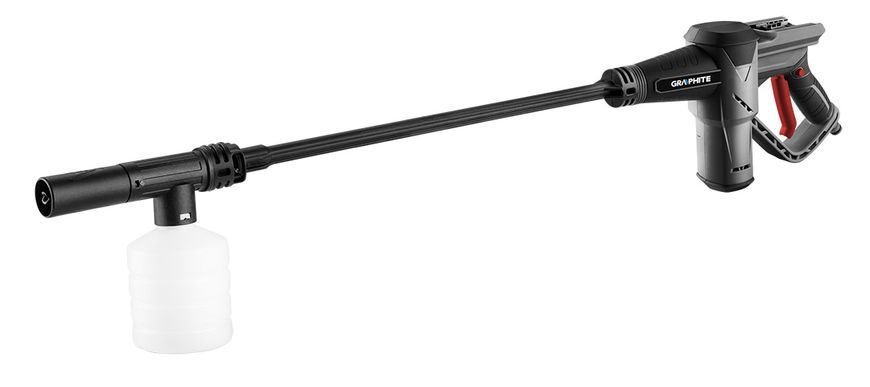 Аккумуляторная мойка высокого давления GRAPHITE 58G083 18V - 50 бар, 6 насадок, без АКБ в комплекте 58G083 фото
