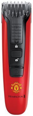 Remington Триммер Beard Boss Manchester United для бороды и усов, акум., роторный мотор, насадок-1, сталь, красный