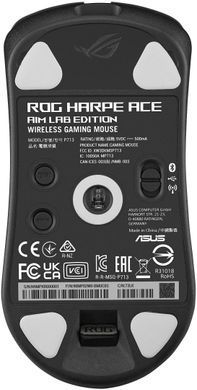 ASUS Миша ROG Harpe Ace Aim Lab Edition, RGB, USB-A/WL/BT, чорний (360910) 90MP02W0-BMUA00 фото