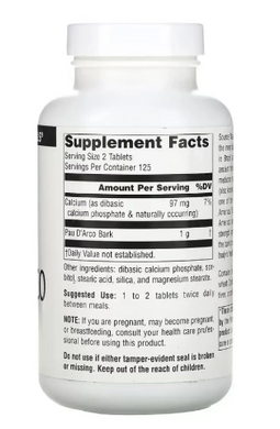 Пау Дарко Source Naturals (Pau D'Arco) 500 мг