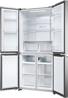 Haier Холодильник многодверный, 181.5x83.3х65, холод.отд.-311л, мороз.отд.-156л, 4дв., А+, NF, инв., дисплей, нерж HCR3818ENMM фото