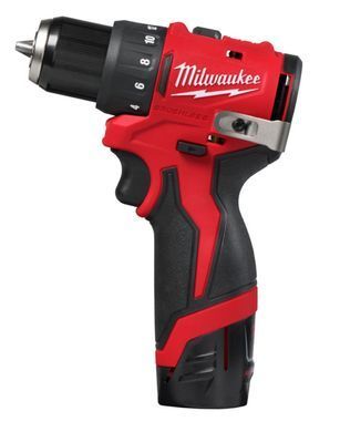 Дрель-шуруповерт аккумуляторная бесщеточная MILWAUKEE, M12 BLDDRC-202C, 40Нм (зарядное устройство С12, 2 аккумулятора М12 В2 2Ач, кл 4933499686 фото