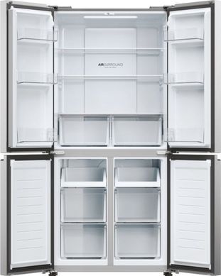 Haier Холодильник многодверный, 181.5x83.3х65, холод.отд.-311л, мороз.отд.-156л, 4дв., А+, NF, инв., дисплей, нерж HCR3818ENMM фото