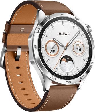 Смарт годинник Huawei Watch GT 4 46mm Classic Brown Leather (6927259) 55020BGW фото