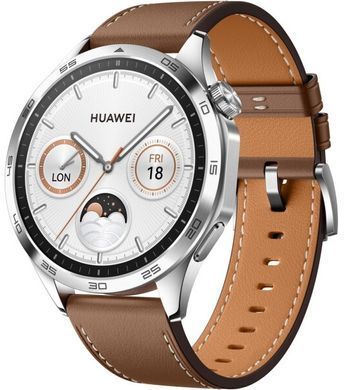 Смарт годинник Huawei Watch GT 4 46mm Classic Brown Leather (6927259) 55020BGW фото