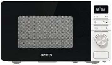 Микроволновая печь Gorenje 20л, электр. управл., 800Вт, дисплей, белый (354107) MO20A3W фото
