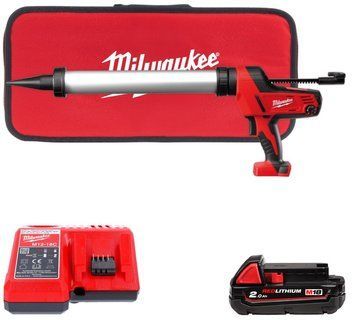 Пістолет для герметиків акумуляторний MILWAUKEE, C18 PCG/600A-201В 4933441305 фото