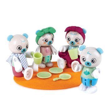 Деревянный набор Hape Семья белых мишек (E3529) dt_28481 фото
