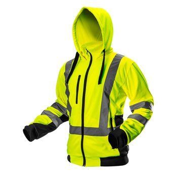 Робоча кофта Neo Tools 81-745 сигнальна з флісом і капюшоном, видимість вдень і вночі, сертифікат СЕ S