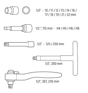 Набір інструментів для електрика Neo Tools 01-306 1/2" 1000V, 19 шт. 01-306 фото