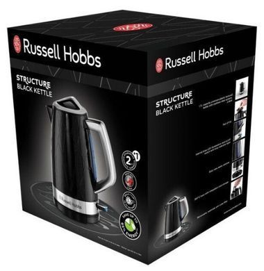 Електрочайник Russell Hobbs 28081-70 Structure Black (6659235) 23955016002 фото